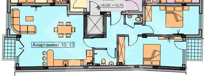 Тристаен апартамент Христо Смирненски 711-22173
