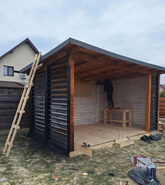 Vând și facem foișoare terase și magazie de depozitare și alte modele