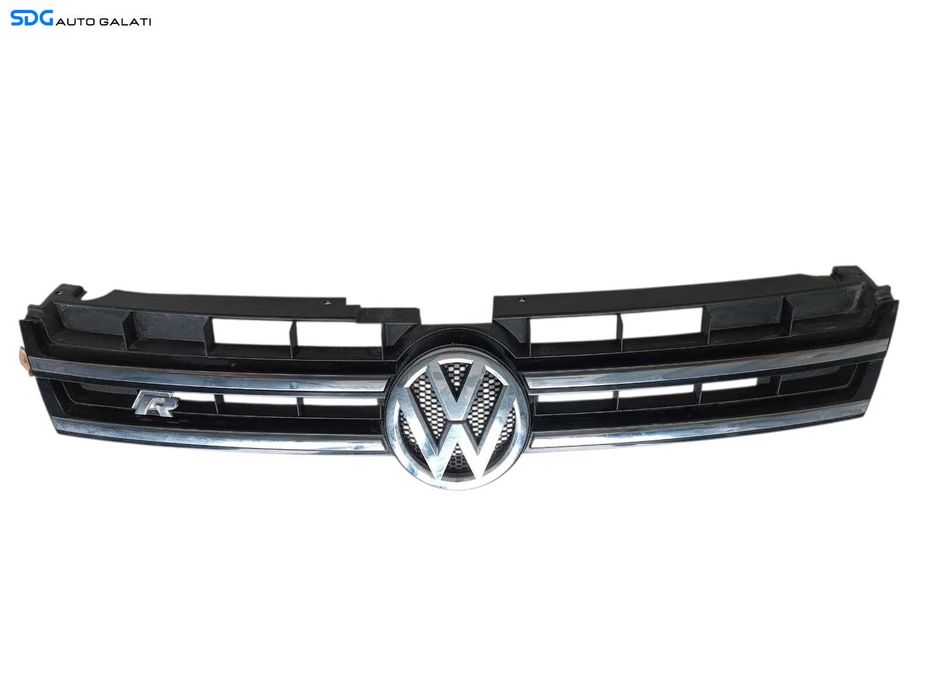 Grila cu Sigla Emblema Radiator de pe Bara Spoiler Fata Volkswagen Touareg 7P R-Line Rline 2010 - 2014 Cod 7P6853651A 7P6853651 [B4667]