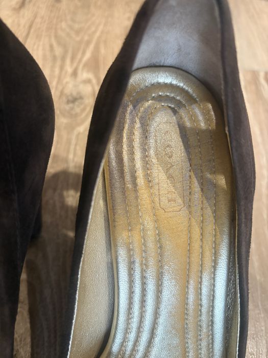 Обувки Coach, естествена кожа