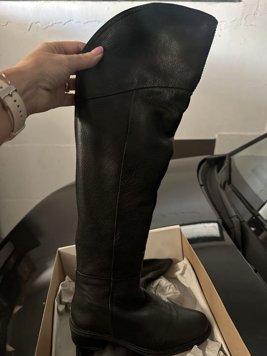 Cizme lungi, piele naturala, marime 35, nou