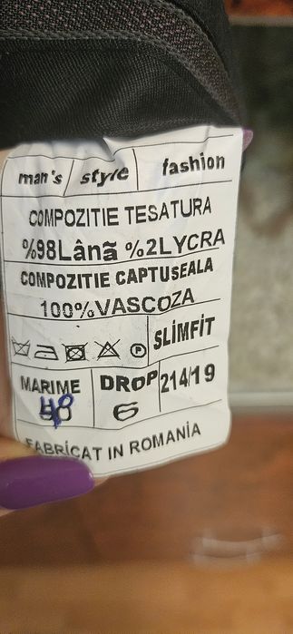 Pantaloni lână bărbați