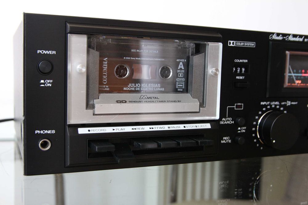 Fisher CR-4130 casetofon deck cu capete Sendust fabricat in martie 1979 Japonia complet revizuit.