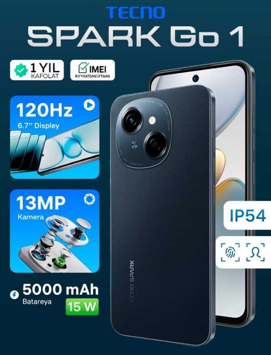 Продается Tecno Spark Go1