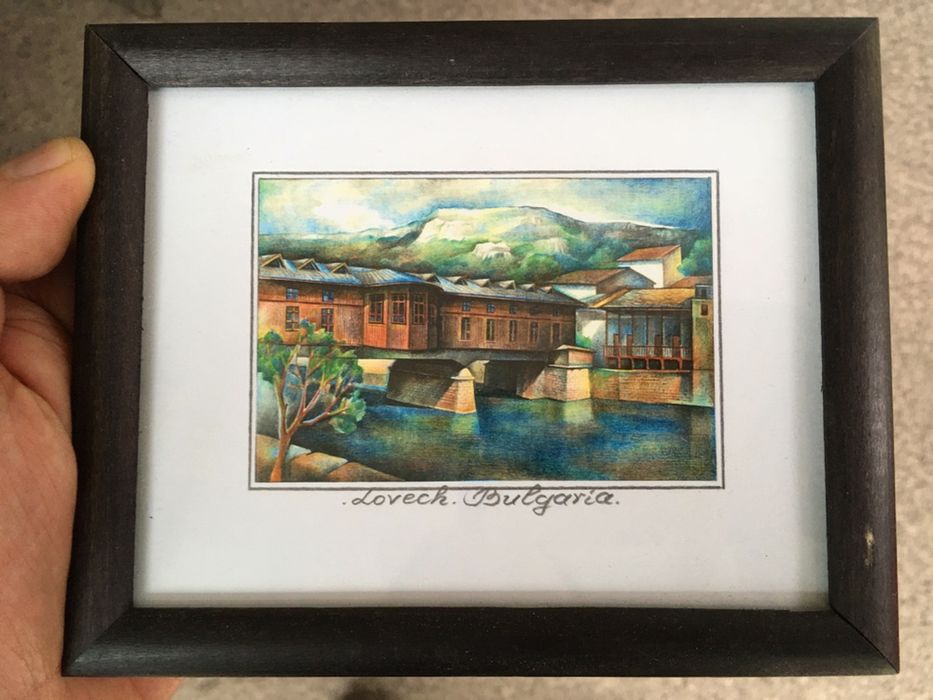 Миниатюра на Покрития мост в Ловеч