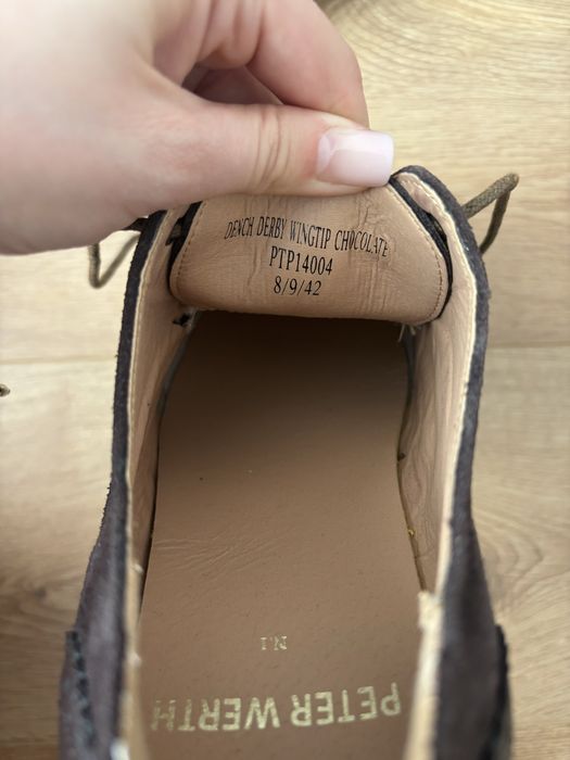 Pantofi din piele maro , pentru barbati