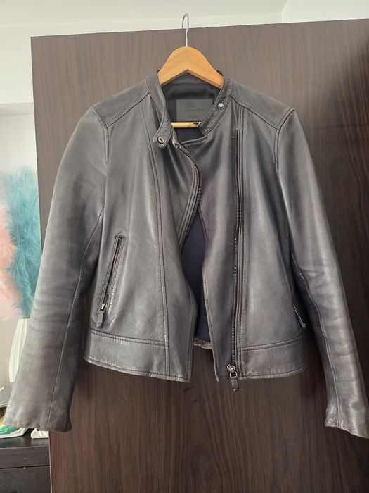 Geaca de piele Massimo Dutti