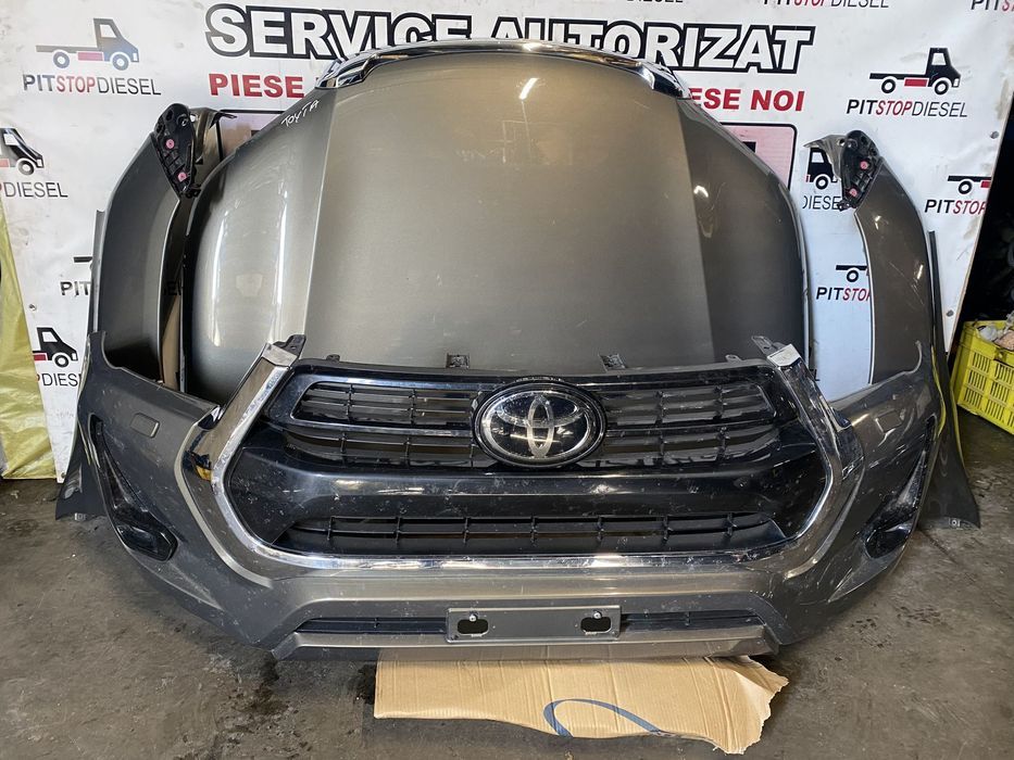 Fata Completa Bot Complet Toyota Hilux 2.4d 2017 2018 2019 2020 2021 2022 2023 2024 Bara Capota Trager Radiatoare Far Faruri Aripa