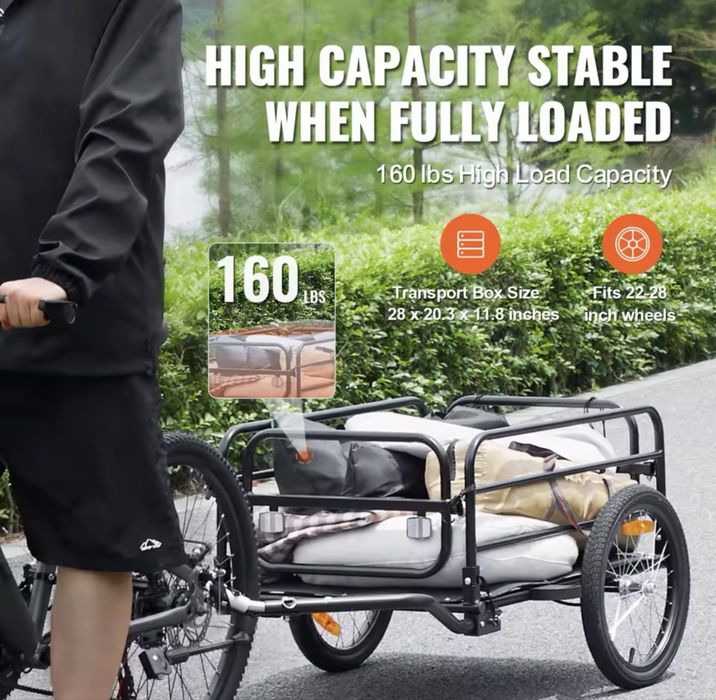 Carut Carucior Troler Remorca Bicicleta 72KG Biciclete