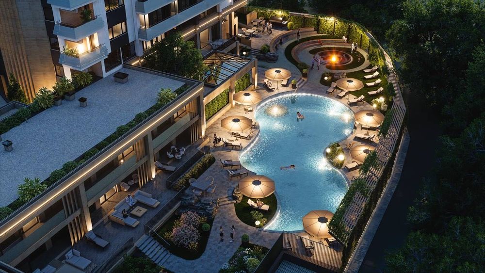 Двустаен апартамент в премиум комплекс Emerald Residence, кк Чайка