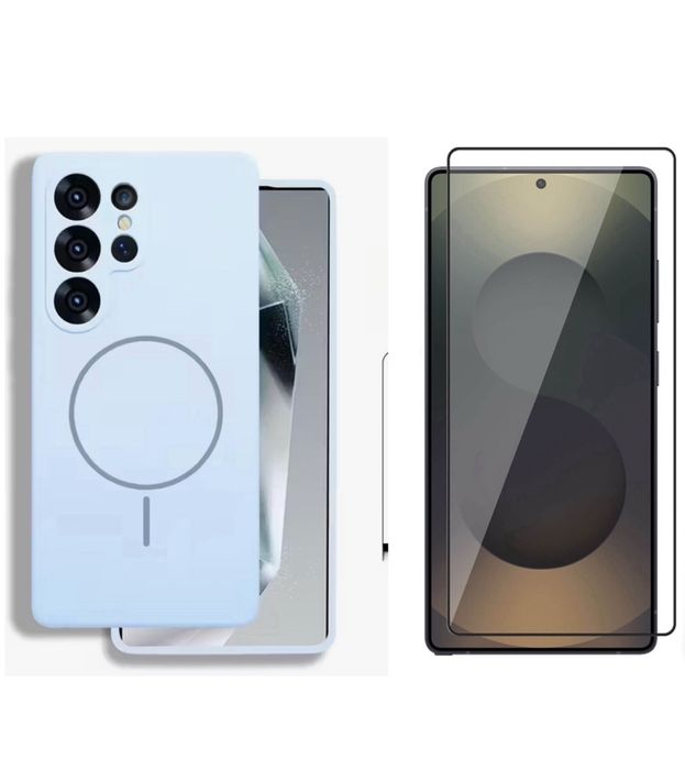 Pack Husa Magnetica Anti Zgariere + Folie Sticla Samsung S25/S24 ULTRA