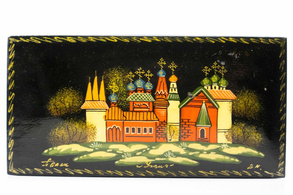 Cutii pentru bijuterii papier-mâché russian lacquer