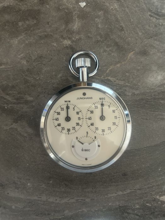 cronometru mecanic vintage Junghans cu 3 registre