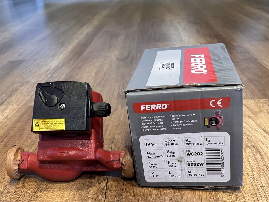 Pompă de circulație Ferro 25-60 / 180 – apă potabilă pompa recirculare