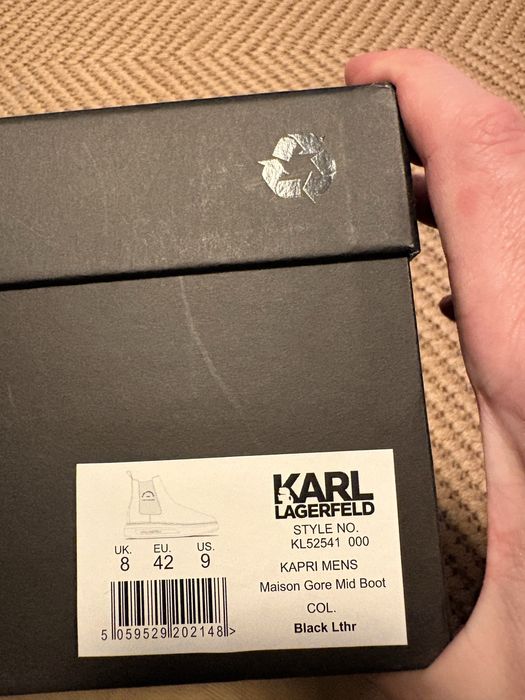 Ghete piele KARL LAGERFELD nr. 42
