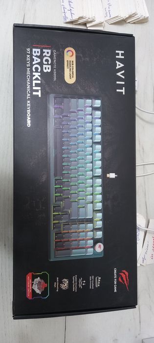 Havit KB899L RGB Mechanical Keyboard (97 tugmali)