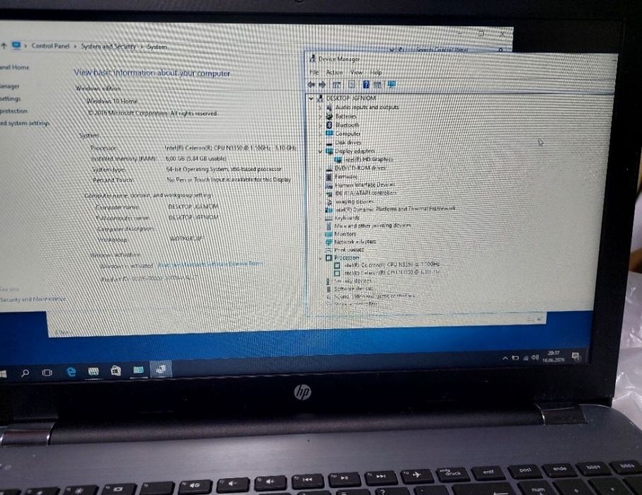 Laptop HP 250 g6 Celeron