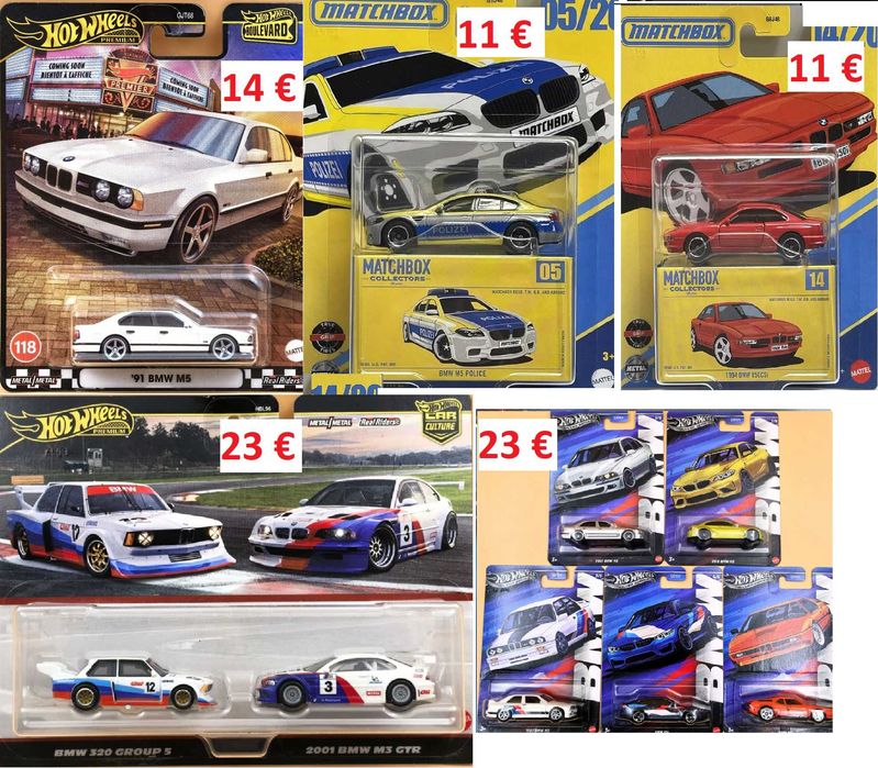 Hot Wheels BMW, Mercedes