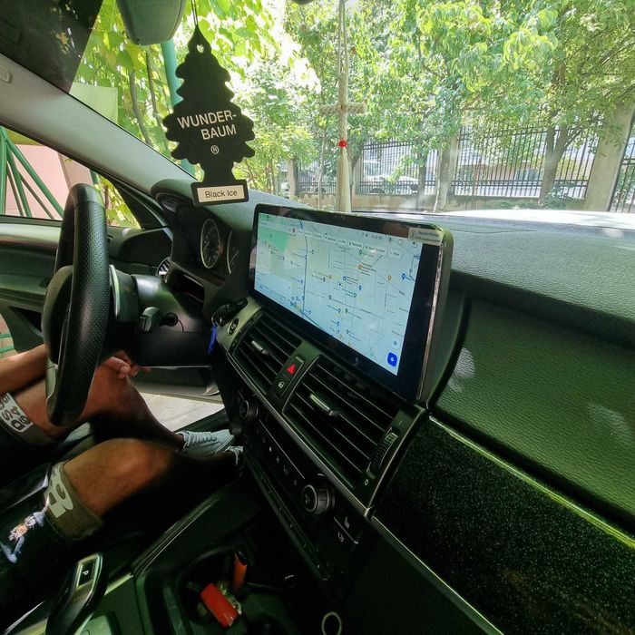 Navigatie android 12" BMW X5 X6 E70 E71 Carplay Waze YouTube