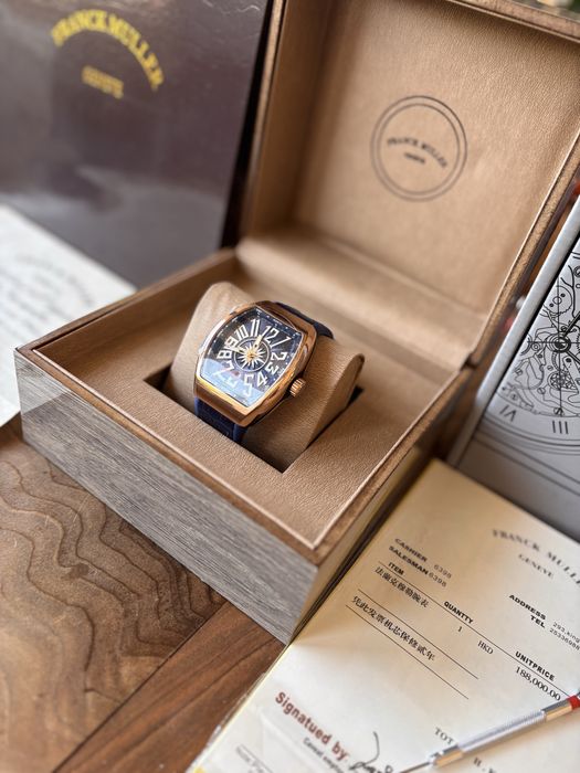 Franck Muller Vanguard Gold And Blue 44 mm