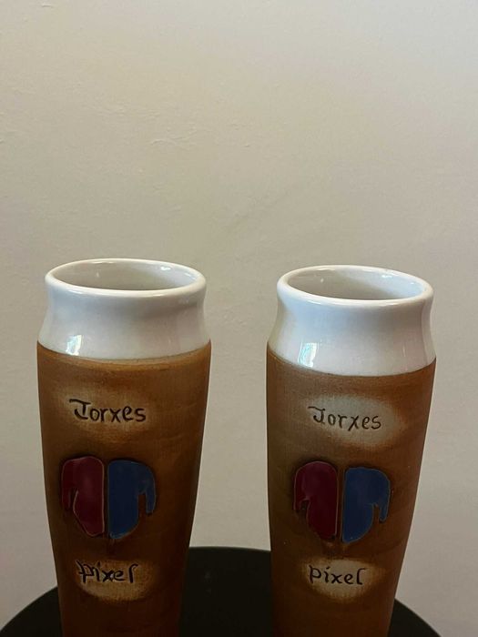 Doua piese ceramice Franta marcate bibelouri bibelou figurina ieftine