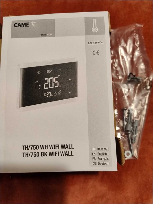 Wifi термостат CAME TH/750 WH WIFI WALL 845AA-0140 Amazon Alexa