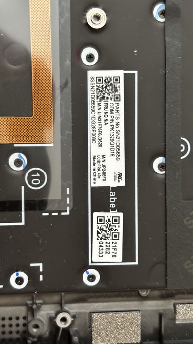 Palmrest tastatura layout Germania Lenovo x1 gen 10