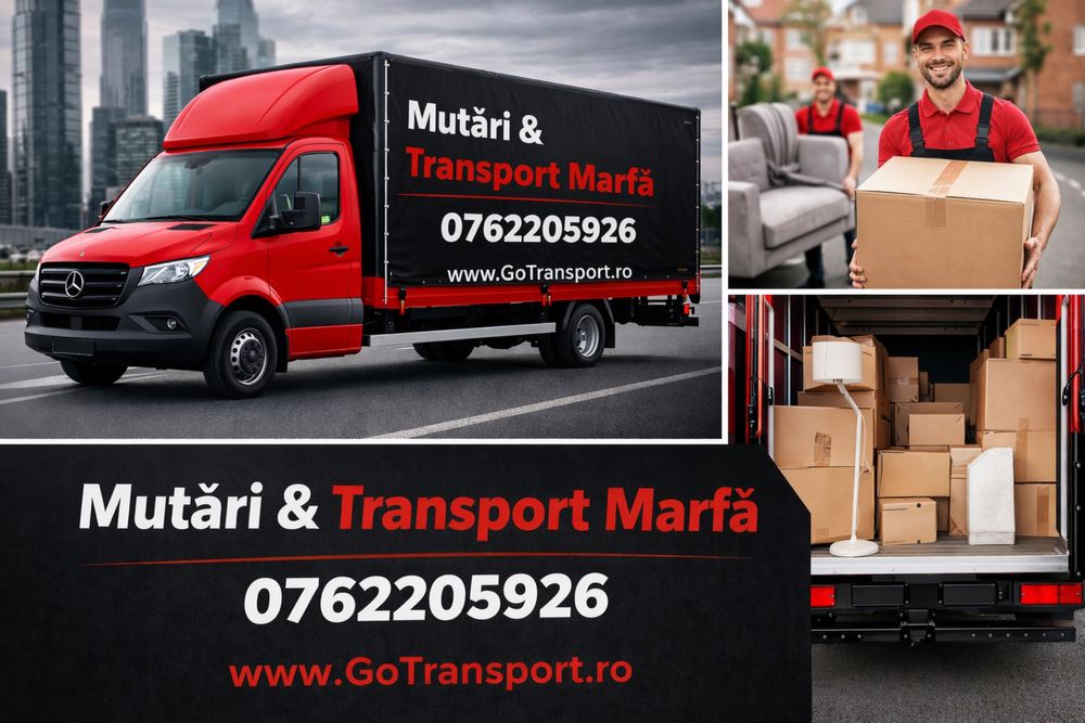 Transport marfa mobila bagaje debarasare mobila vechie Mutari relocari Duba cub prelata Bucuresti ilfov tara rapid ieftin non-stop marfa paletizata
