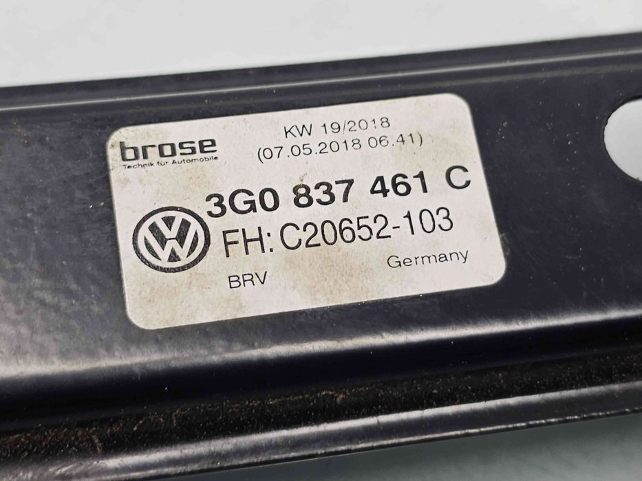 Macara electrica geam stanga fata Volkswagen Passat B8 (3G2) [Fabr 201