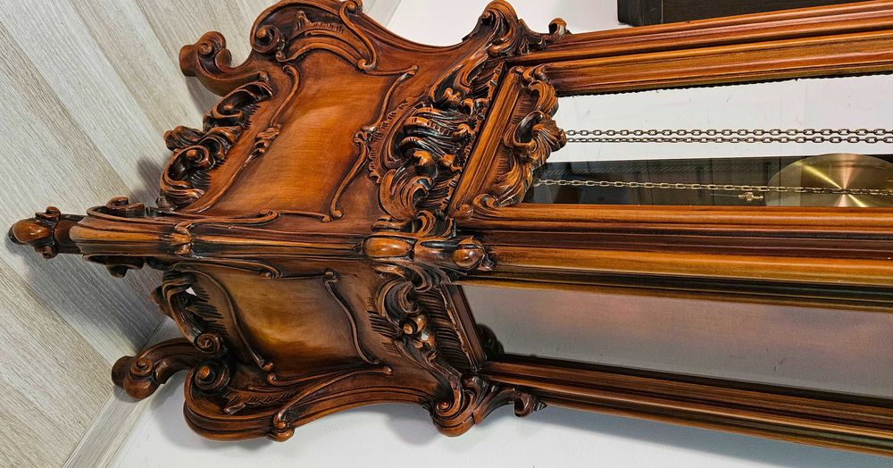 Ceas de podea cu pendul si 3 greutati Italia