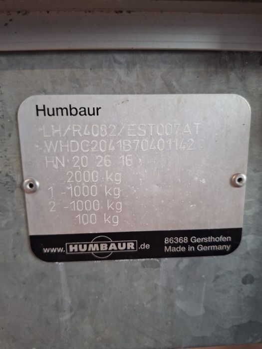 Remorca Humbaur stare noua/caucicuri noi