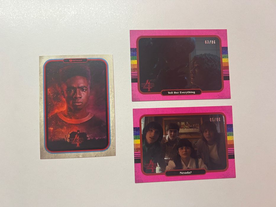Stranger things Topps card collection