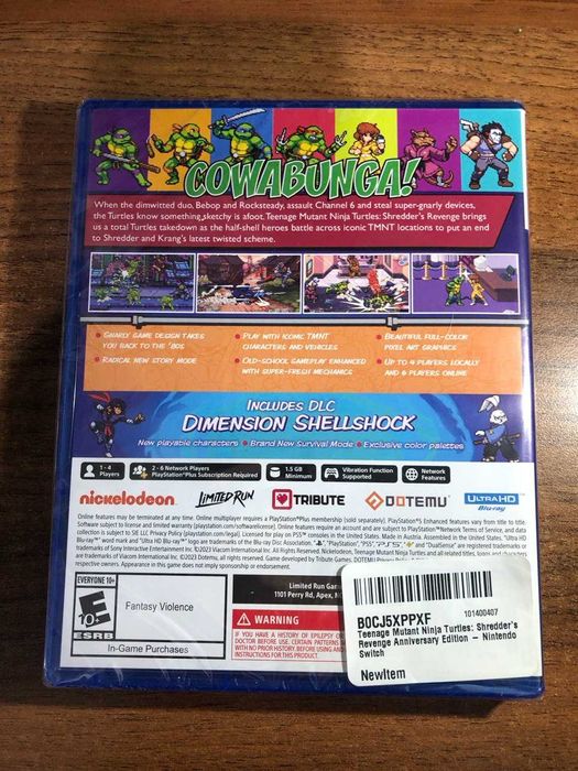 PlayStation 5 игра - Teenage Mutant Ninja Turtles: Shredder's Revenge