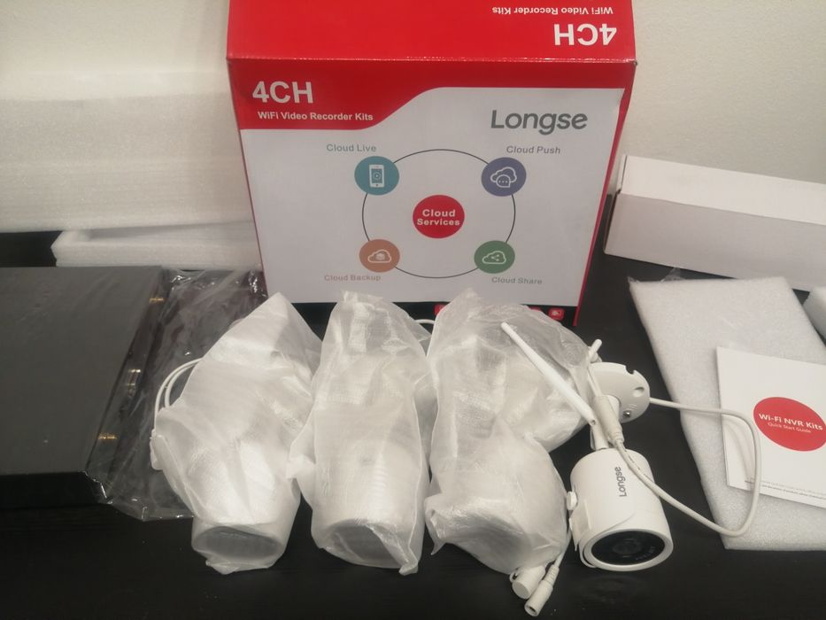 Wi-Fi Cams Kit Longse комплект видеонаблюдение NVR+4CHBullet IP камери