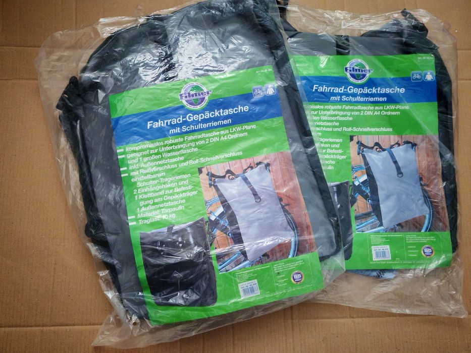 Чанта/Дисаги за вело-багажник, импрегнирана, товароносимост - 10кг.