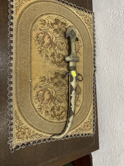 Марокански параден нож с гравирана кания Мароко 1900-1930