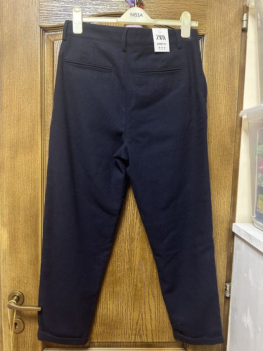 Pantaloni carrot fit Zara bărbați NOI - mărimea 38