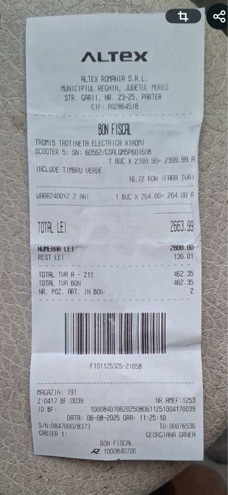 Xiaomi scooter  5   60km autonomie Suspensie