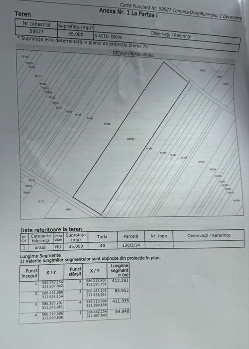 De vânzare – Teren 35.000 mp, Comuna 1 Decembrie, Ilfov – Poziție excelentă, investiție cu potențial ridicat
