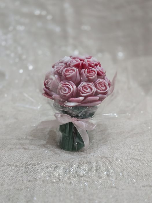 Ароматни свещи – букет от цветя | Ръчна изработка | Перфектен подарък