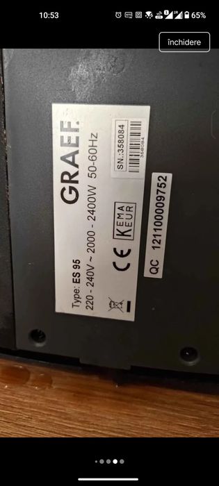 Espressor Graef Dual-Boiler (ca si Gaggia, Sage, Rancilio, Lelit)