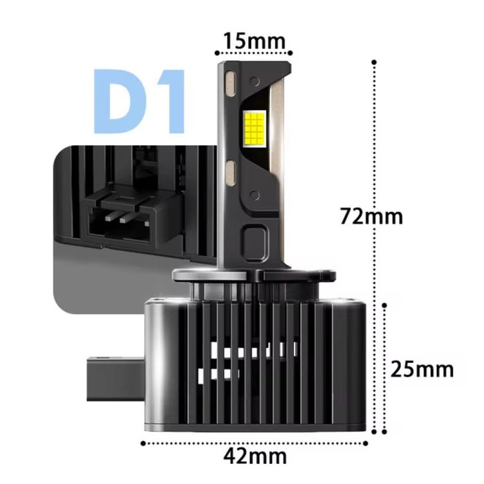 Set Doua Becuri Led D1S,D2S,D3S,D4S 180W/23000Lm/6000K