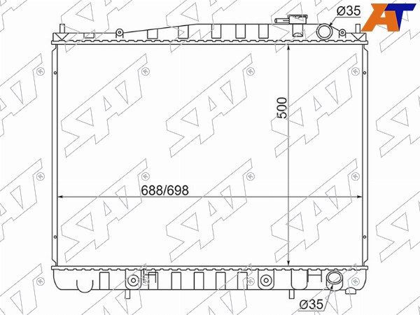 Радиатор Nissan Terrano
