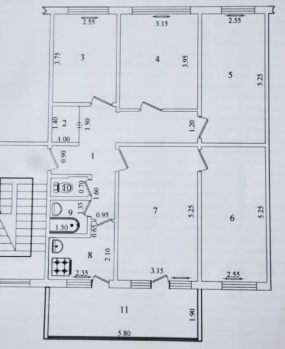 Юнусабад 16, 5/1/5 УлУчШеНкА Неторец Балкон 6 на 2 Средний Ремонт