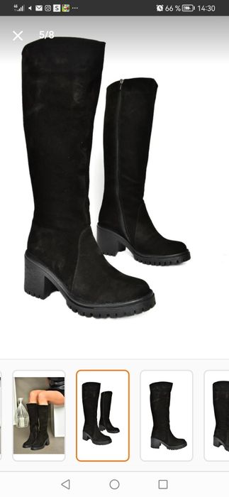 Cizme din piele naturala, cu eticheta, Fox, 40