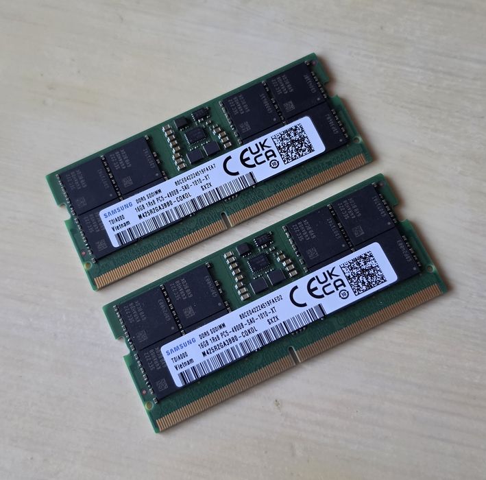 32GB RAM DDR5 4800MHz Samsung sodimm laptop