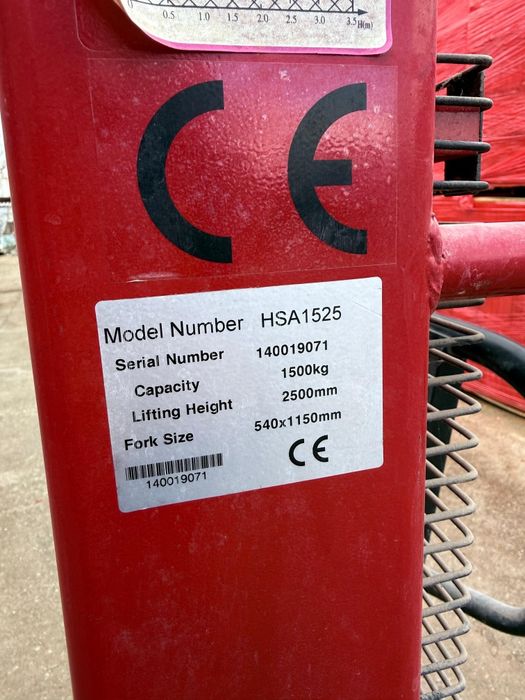 Високоповдигаща палетна количка Liftex HSA1525