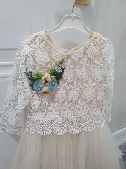 Платье 3 штуки Невеста для девочек  с фатой