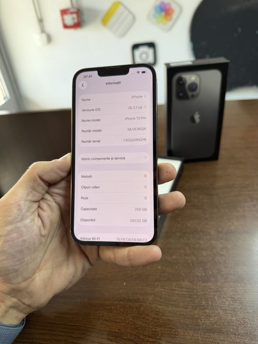 Vand Iphone 13 Pro 256Gb Black full box