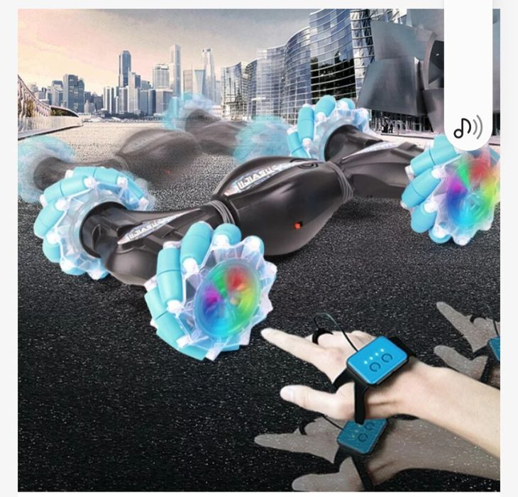 Masinuta Gesture Twist, Stunt Car, telecomanda 2.4 GHz, telecomanda ce